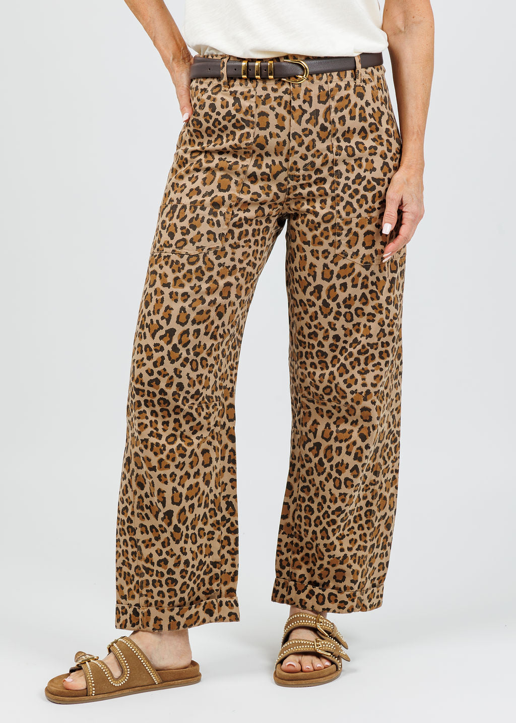 Pistola Tori Printed Pants in Feline print available at Barbara Katz