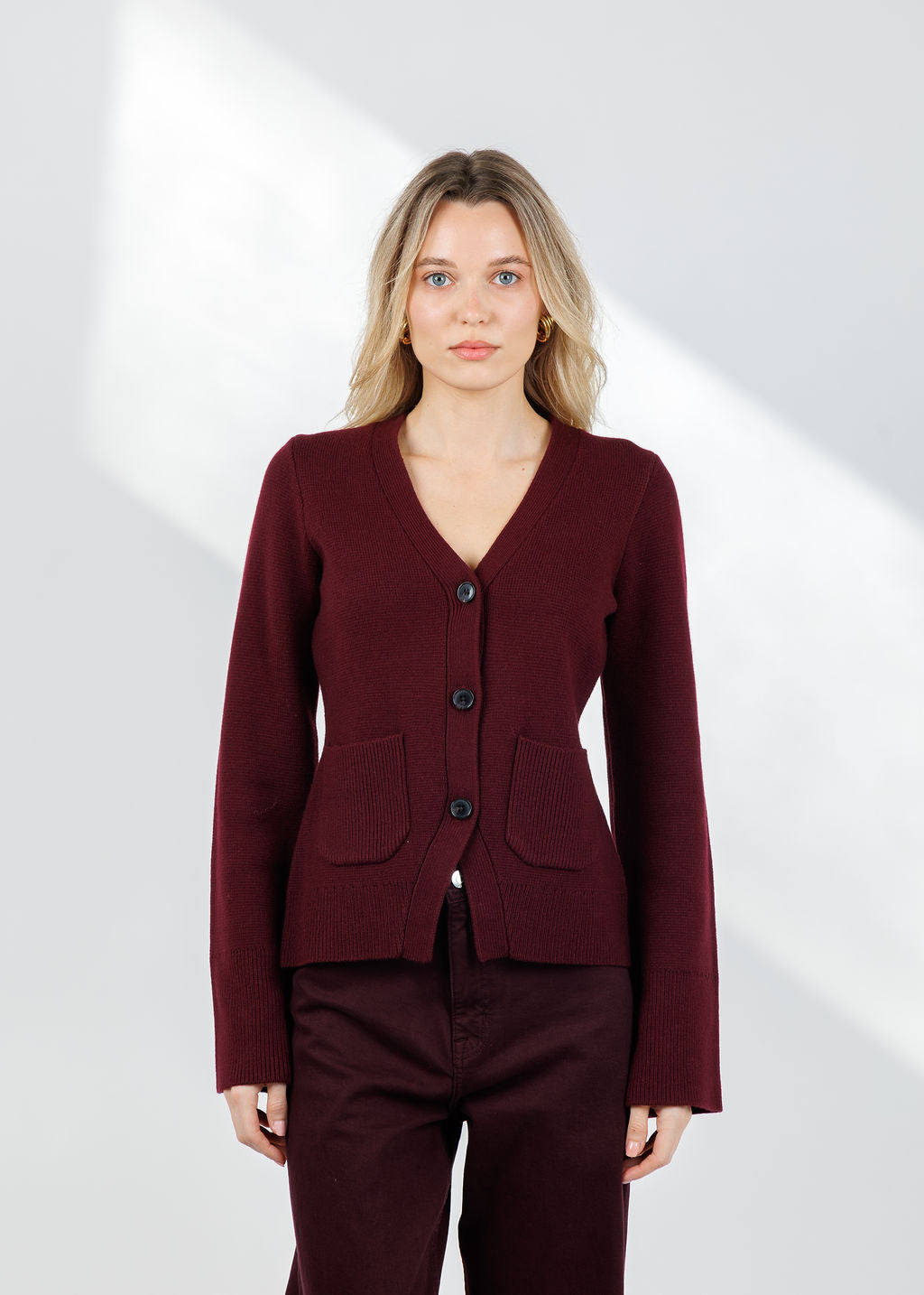 Pistola Aeron Sweater in Claret available at Barbara Katz