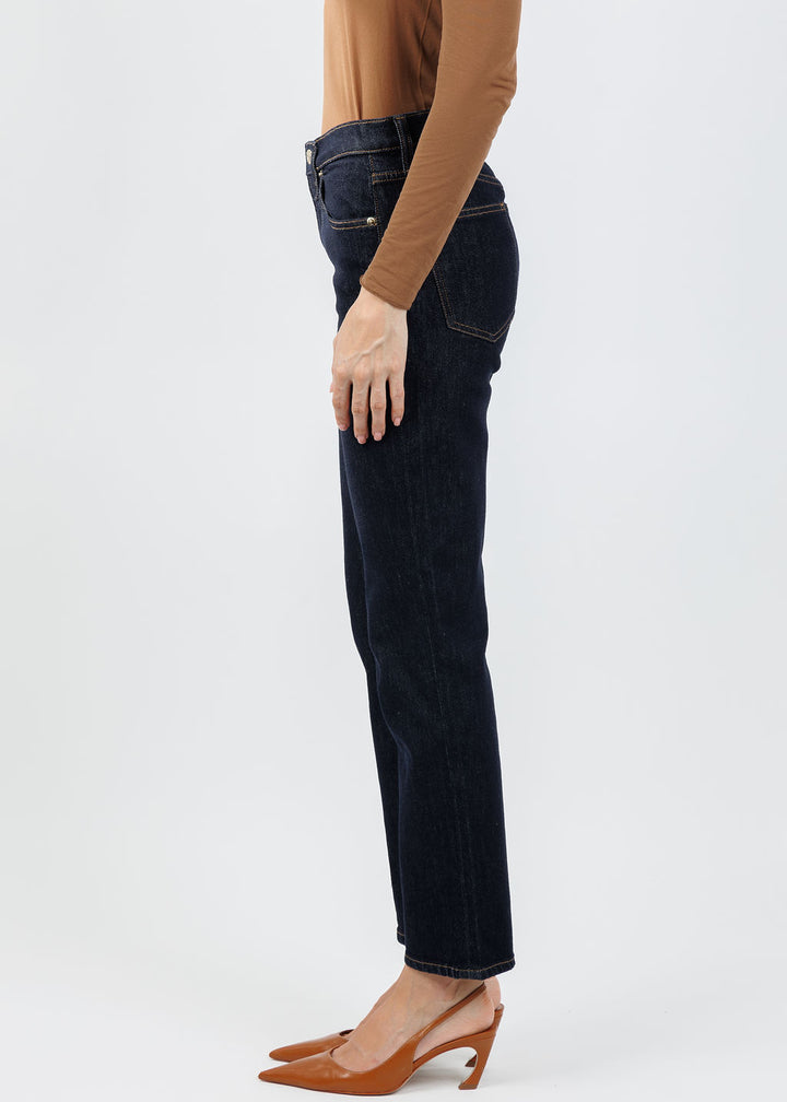 Pistola Bri Ankle Straight Leg Jeans in Nightfall available at Barbara Katz