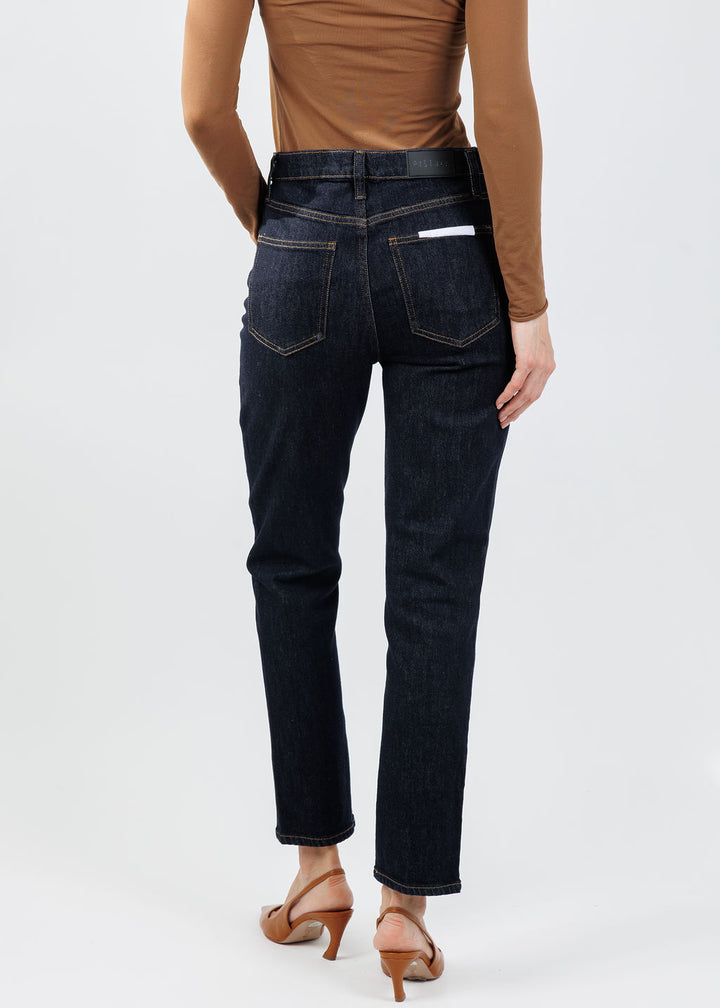 Pistola Bri Ankle Straight Leg Jeans in Nightfall available at Barbara Katz