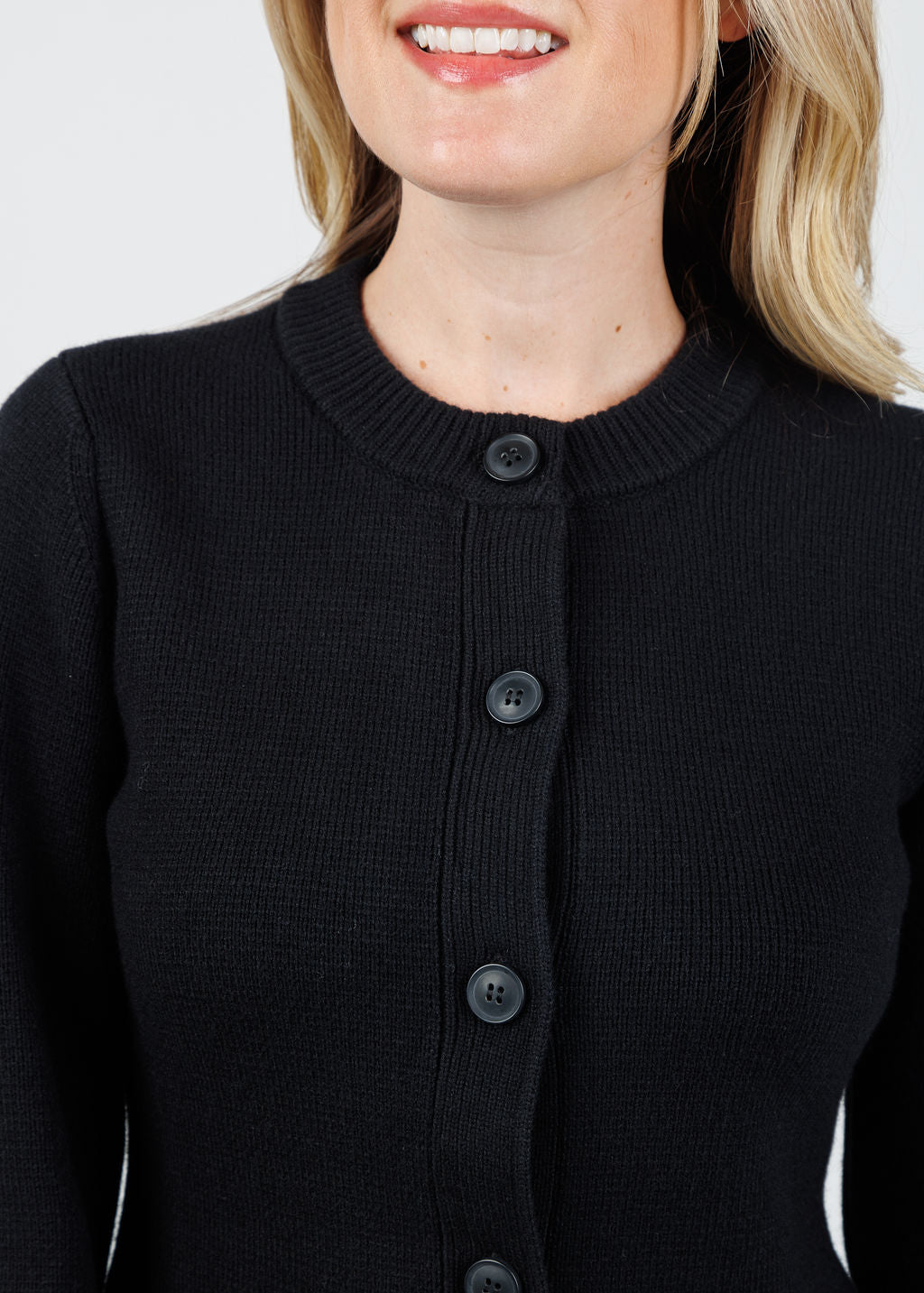 Pistola Dani Sweater Cardigan in Noir available at Barbara Katz