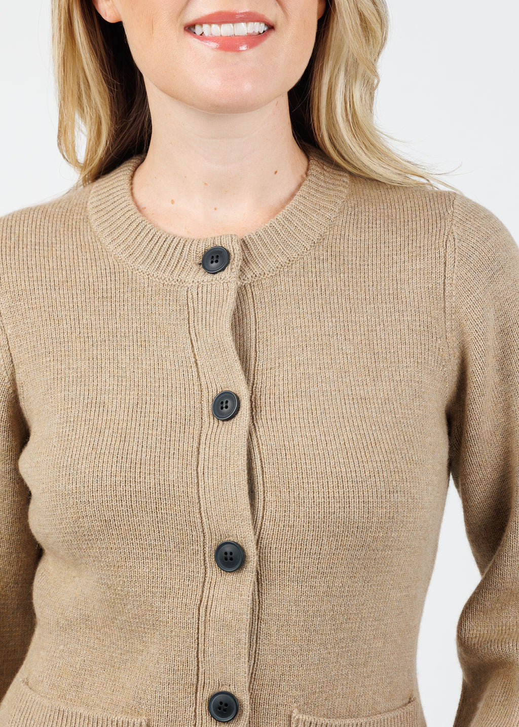 Pistola Dani Sweater Cardigan in Toasted Wheat available at Barbara Katz