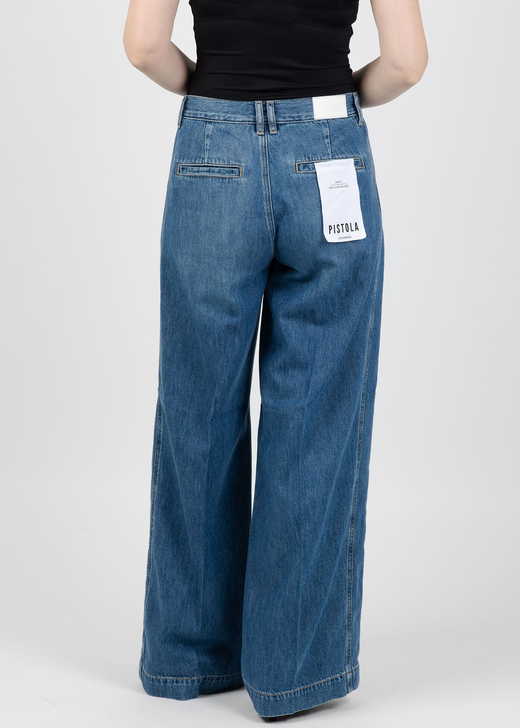 Pistola Jadyn Low Slung Palazzo Jeans in Imagine available at Barbara Katz