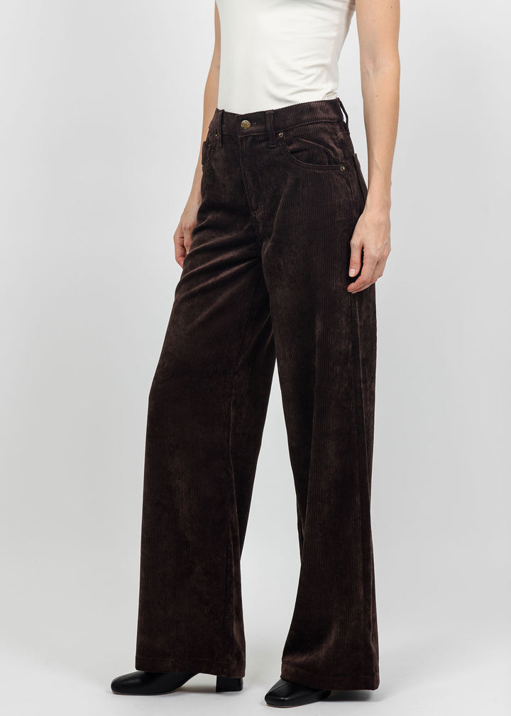 Pistola Jadyn Low Slung Palazzo Jeans in Mocha available at Barbara Katz