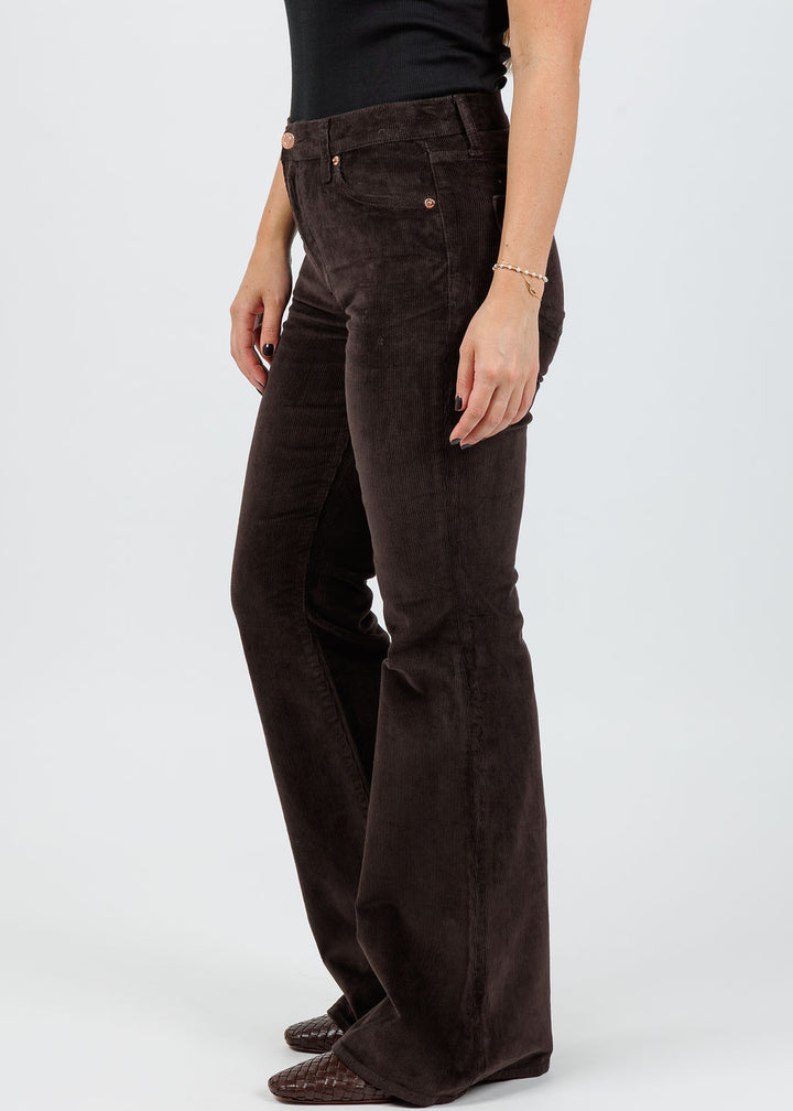 Pistola Kinsley Mid Rise Ultra Flare Jeans in Mocha available at Barbara Katz