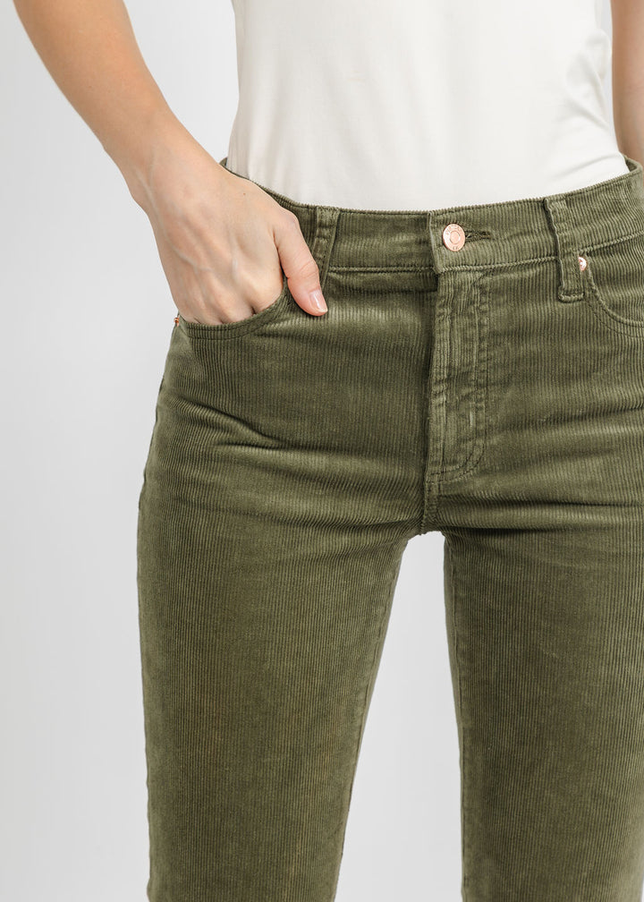 Pistola Kinsley Mid Rise Ultra Flare Jeans in Sequoia available at Barbara Katz