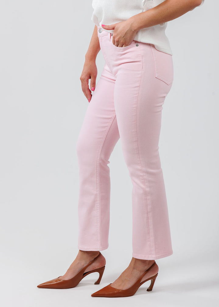 Pistola Denim Lennon High Rise Crop Boot Jeans in Blush available at Barbara Katz
