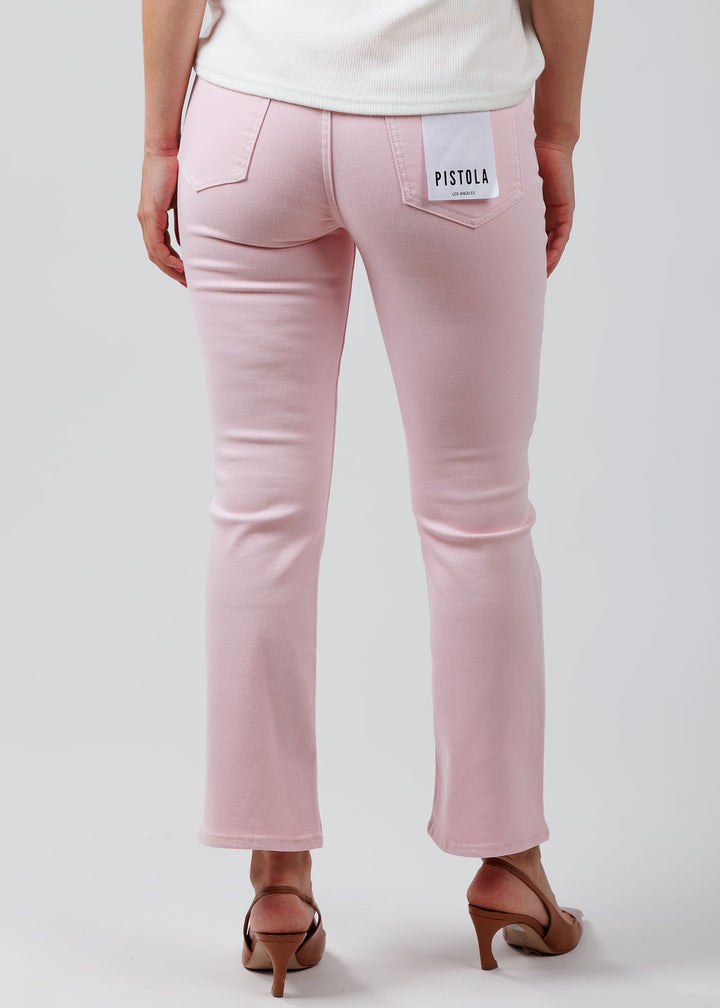 Pistola Lennon High Rise Crop Boot Jeans in Blush available at Barbara Katz