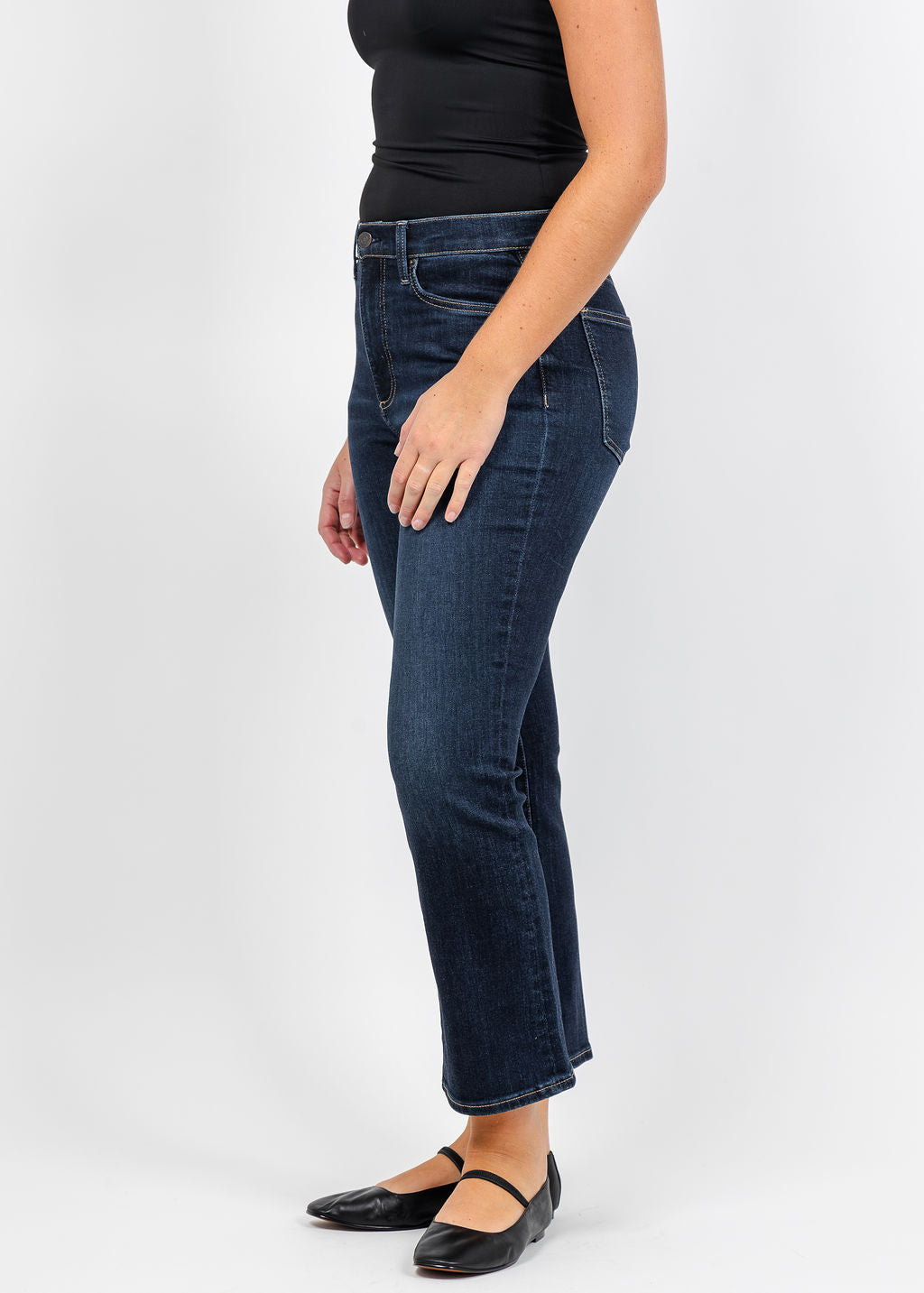 Pistola Lennon High Rise Crop Boot Jeans in Starstruck available at Barbara Katz