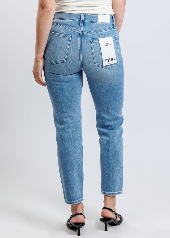 Pistola Denim Monroe High Rise Crop Cigarette Jeans in Hill available at Barbara Katz
