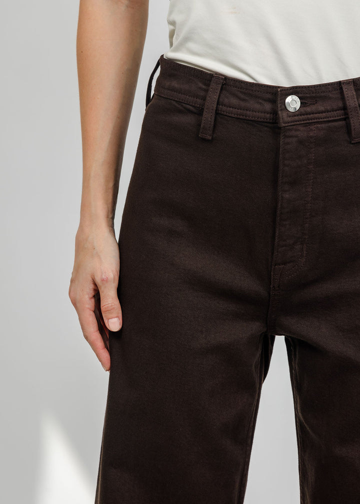 Pistola Penny High Rise Wide Leg Jeans in Mocha available at Barbara Katz