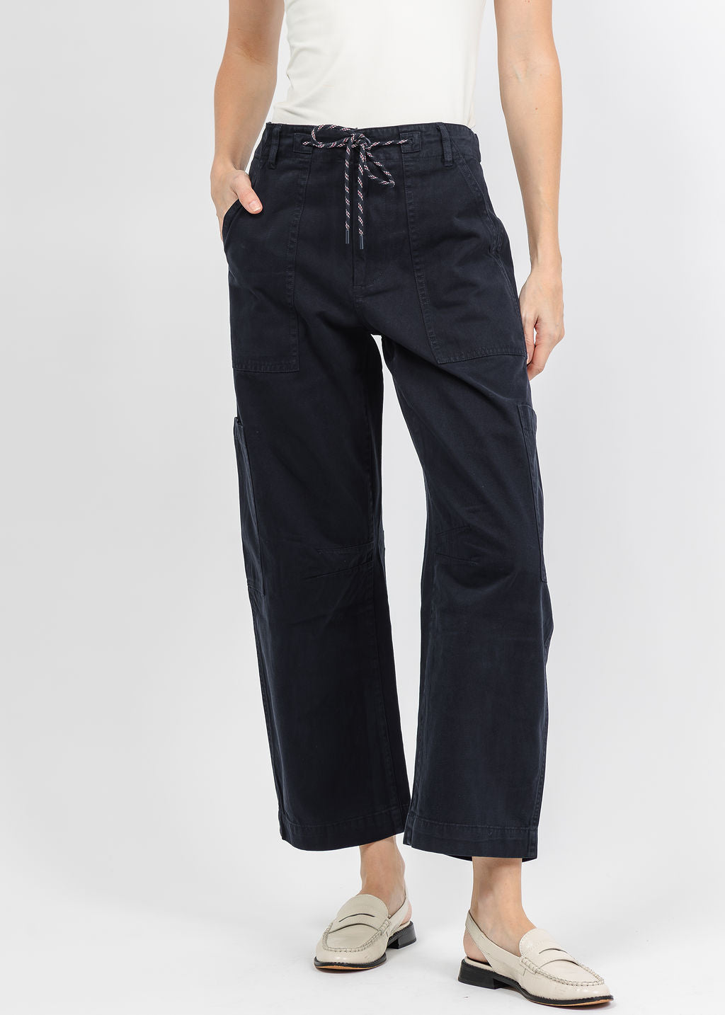 Pistola Sabrina Curved Utility Pants in Nautical available at Barbara Katz