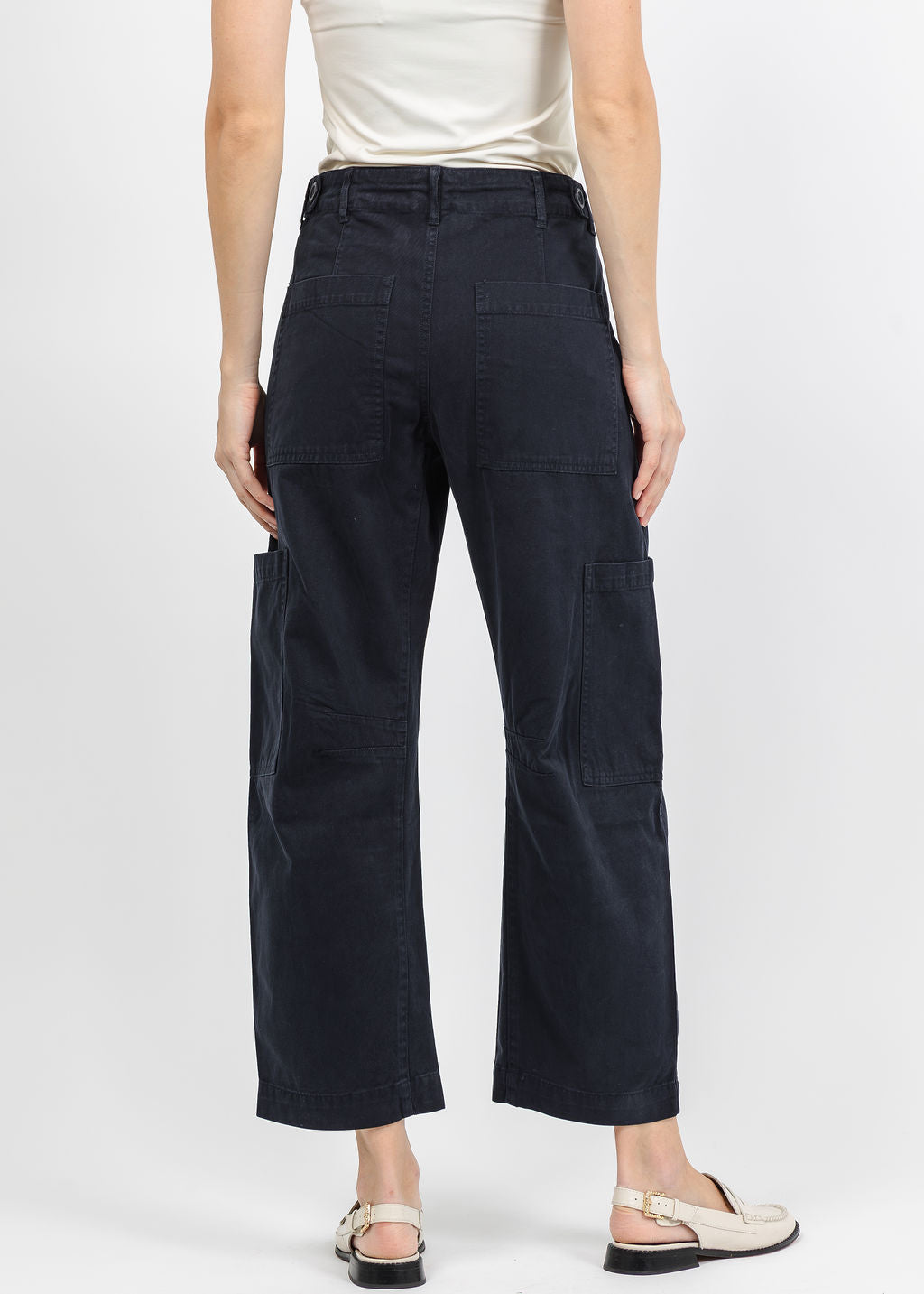 Pistola Sabrina Curved Utility Pants in Nautical available at Barbara Katz