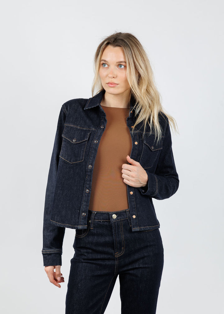 Pistola Thea Jacket in Nightfall available at Barbara Katz