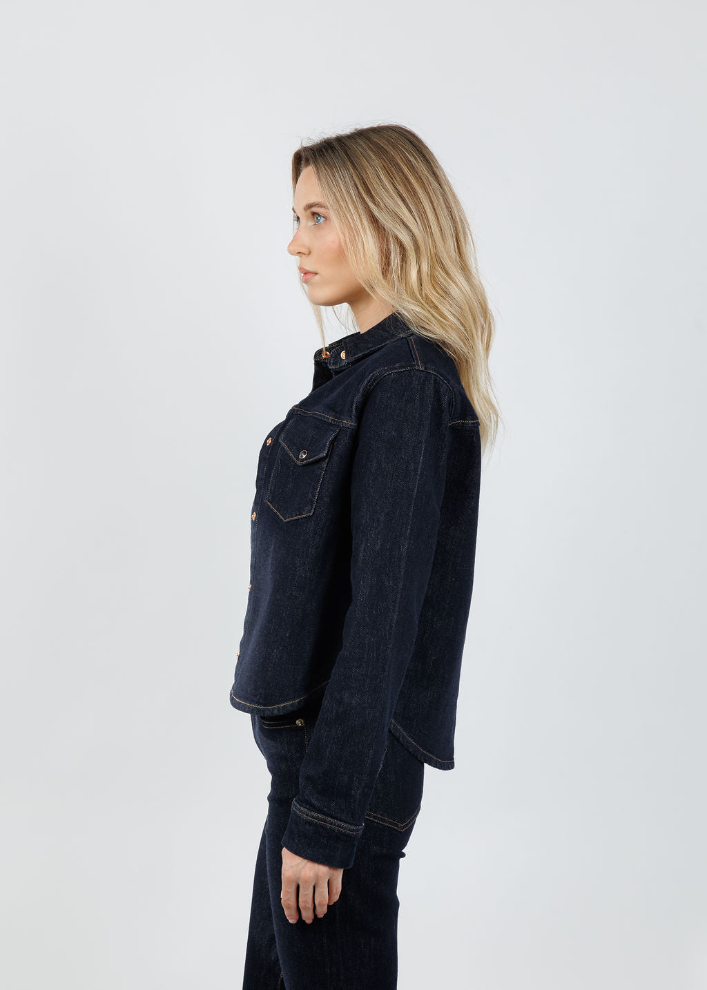 Pistola Thea Jacket in Nightfall available at Barbara Katz