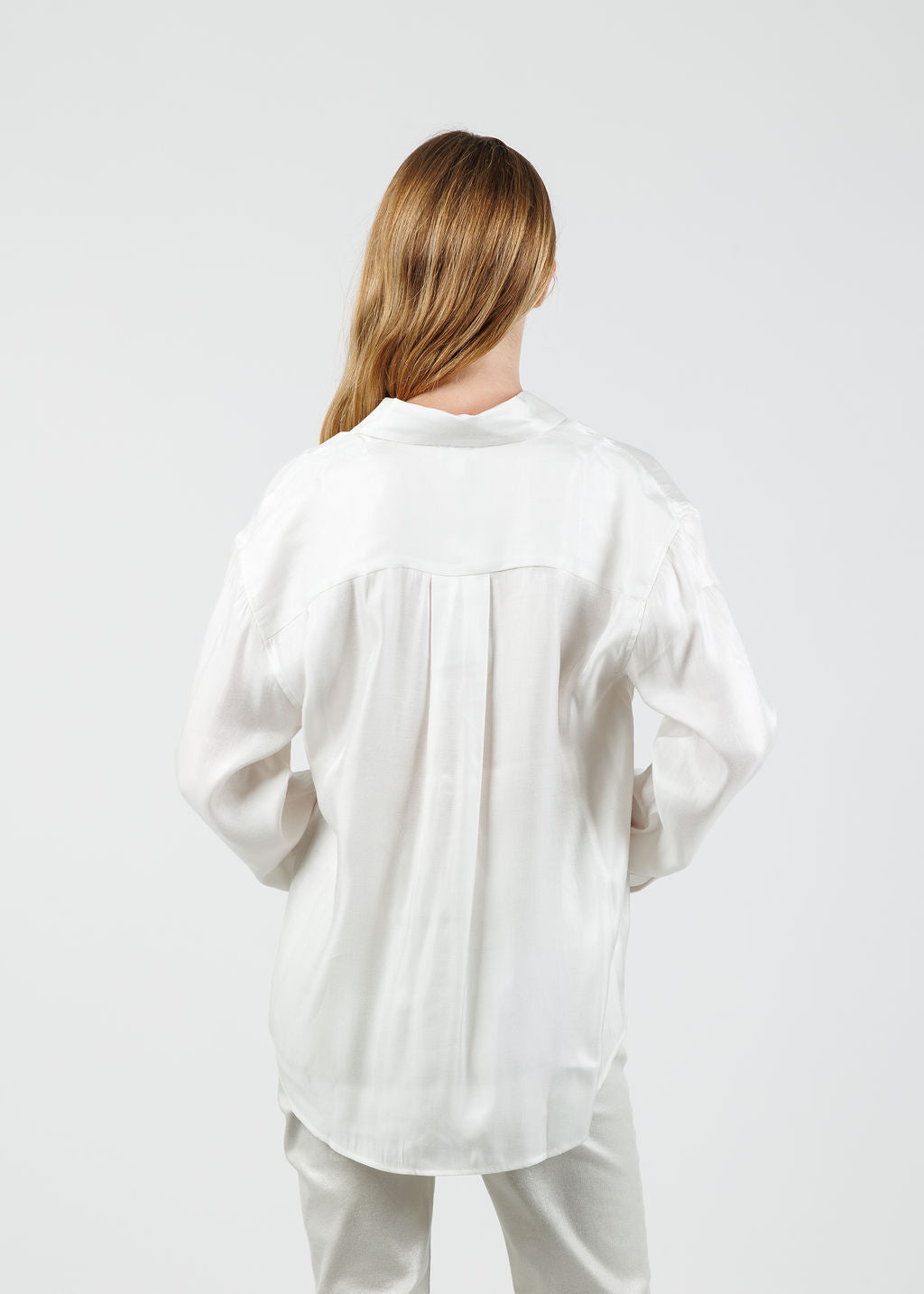 Pistola Tilda Long Sleeve Button-Up Blouse in Ecru available at Barbara Katz
