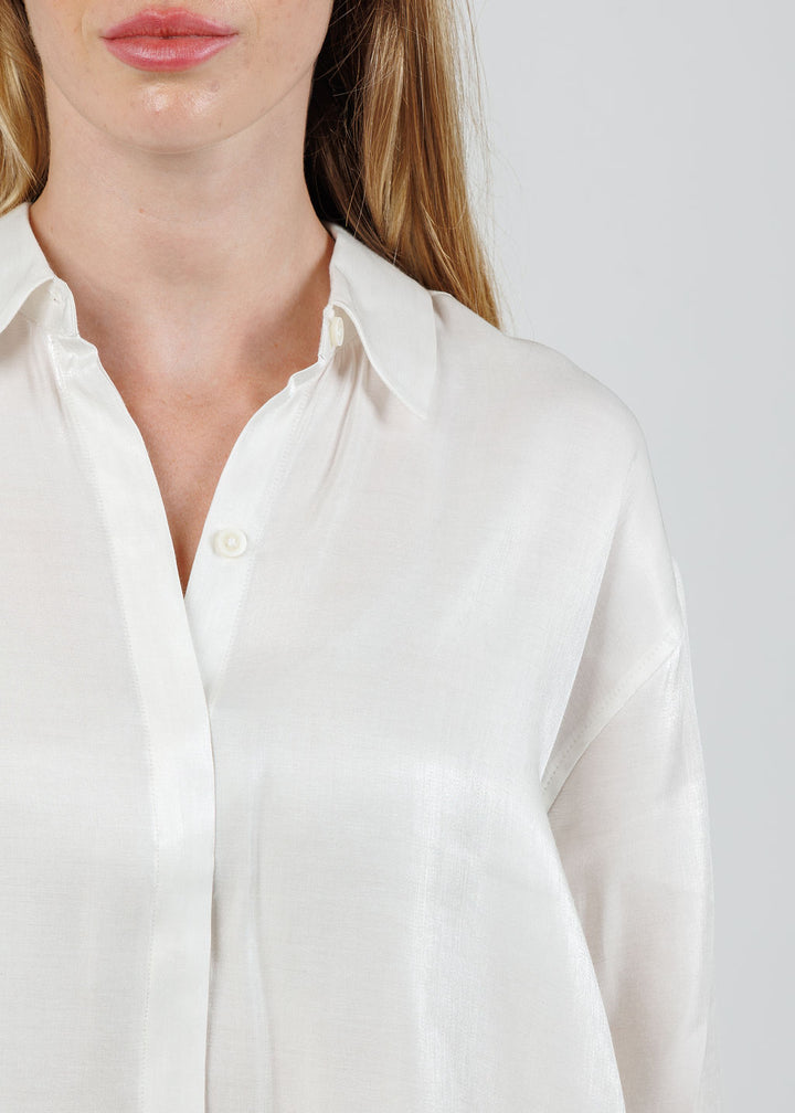 Pistola Tilda Long Sleeve Button-Up Blouse in Ecru available at Barbara Katz