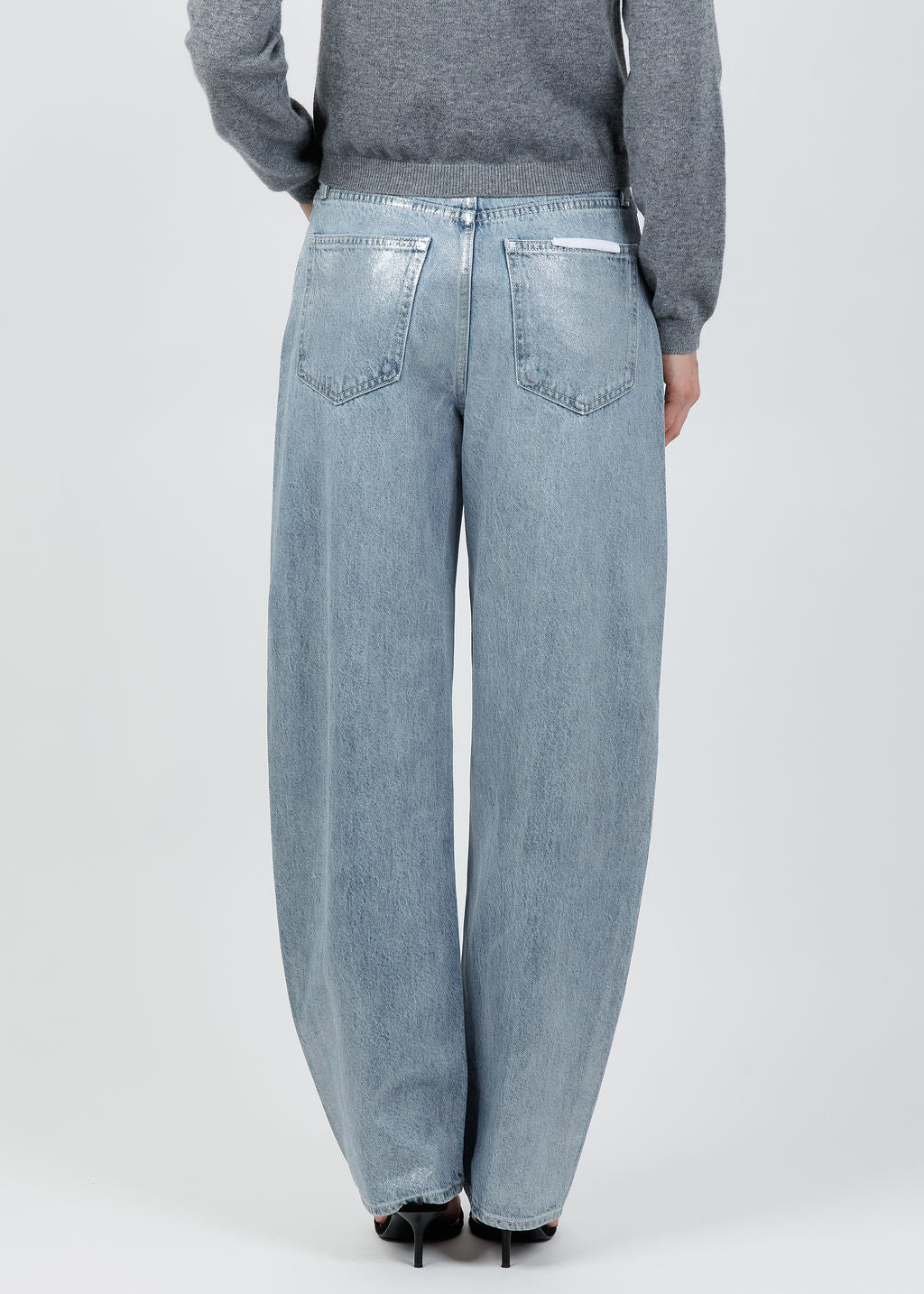 Pistola Wes High Rise Barrel Jeans in Spellbound available at Barbara Katz