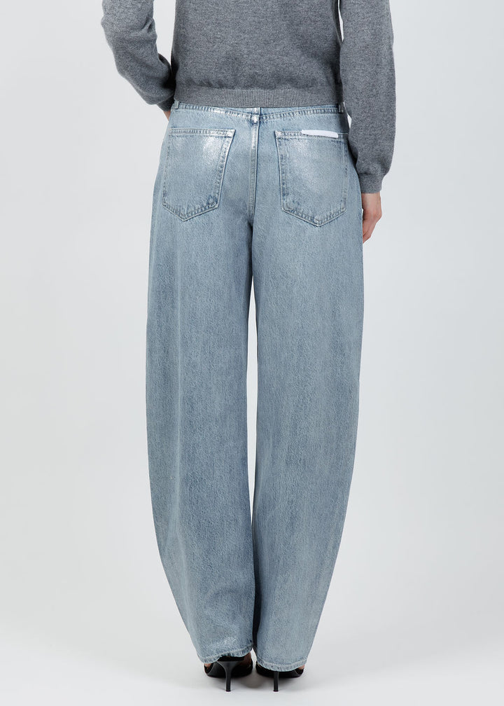 Pistola Wes High Rise Barrel Jeans in Spellbound available at Barbara Katz