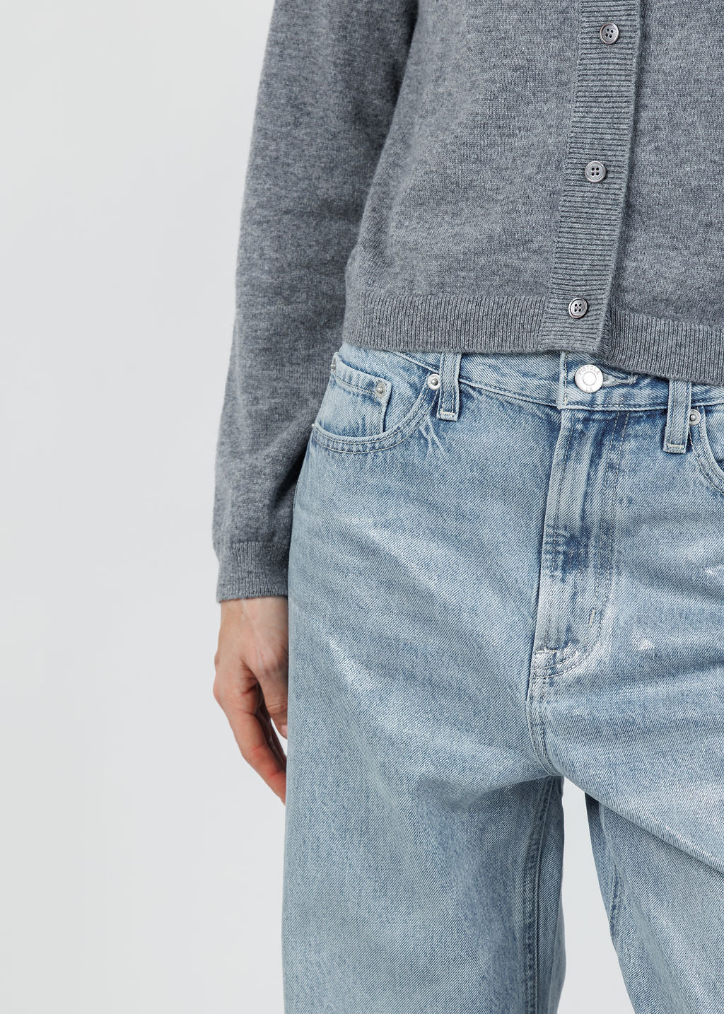 Pistola Wes High Rise Barrel Jeans in Spellbound available at Barbara Katz