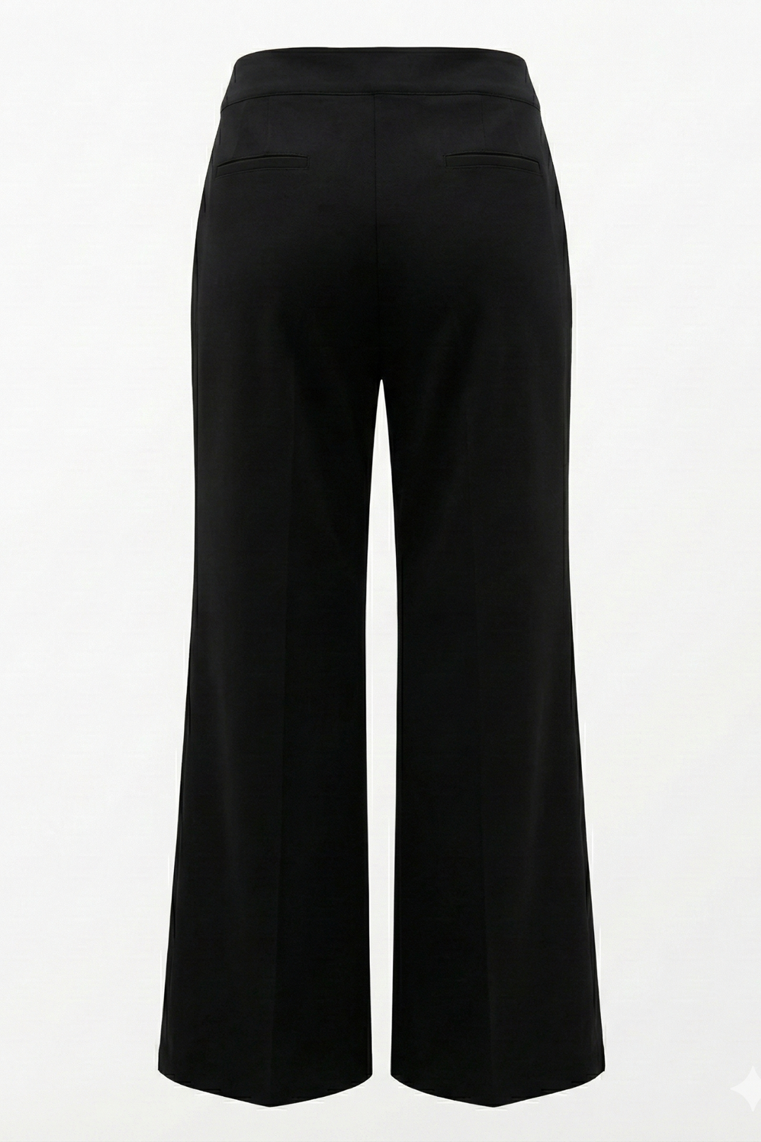Adroit Atelier Preston Stretch Pin Tuck Ponte Pant With Slant Pockets in Black available at Barbara Katz