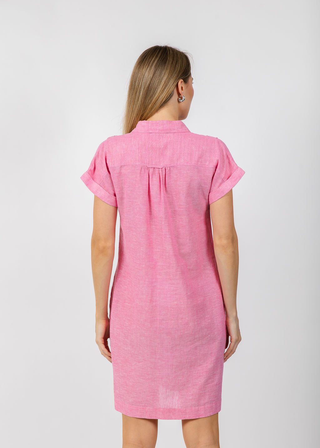 Pure Amici Darcy Linen Dress in Petal available at Barbara Katz