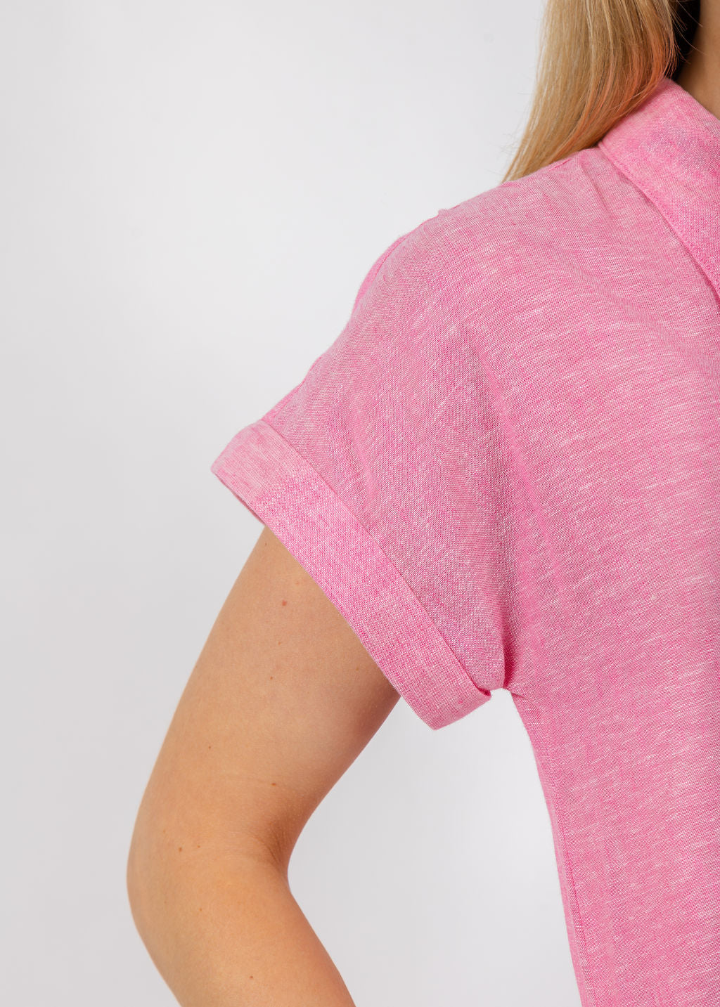 Pure Amici Darcy Linen Dress in Petal available at Barbara Katz