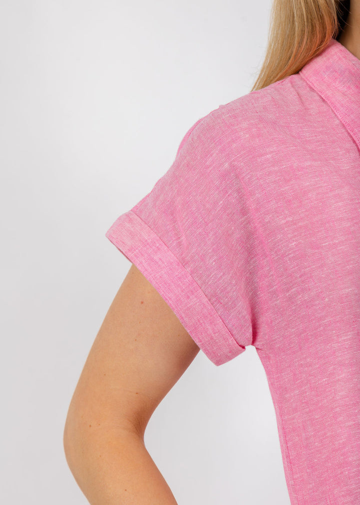 Pure Amici Darcy Linen Dress in Petal available at Barbara Katz