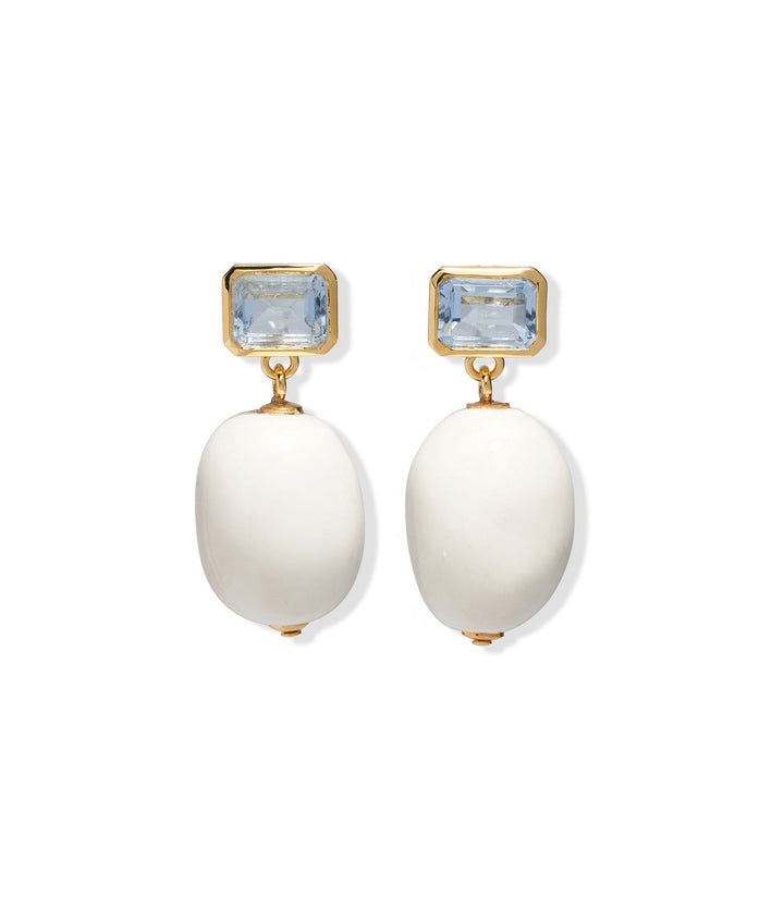 Lizzie Fortunato La Paz Earrings in Ivory available at Barbara Katz