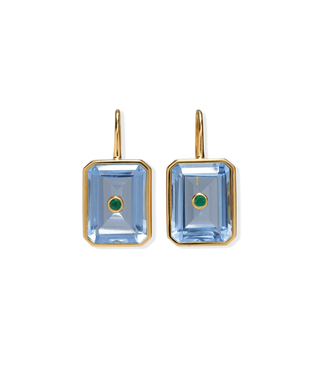 Lizzie Fortunato Tile Earrings in Glacier available at Barbara Katz