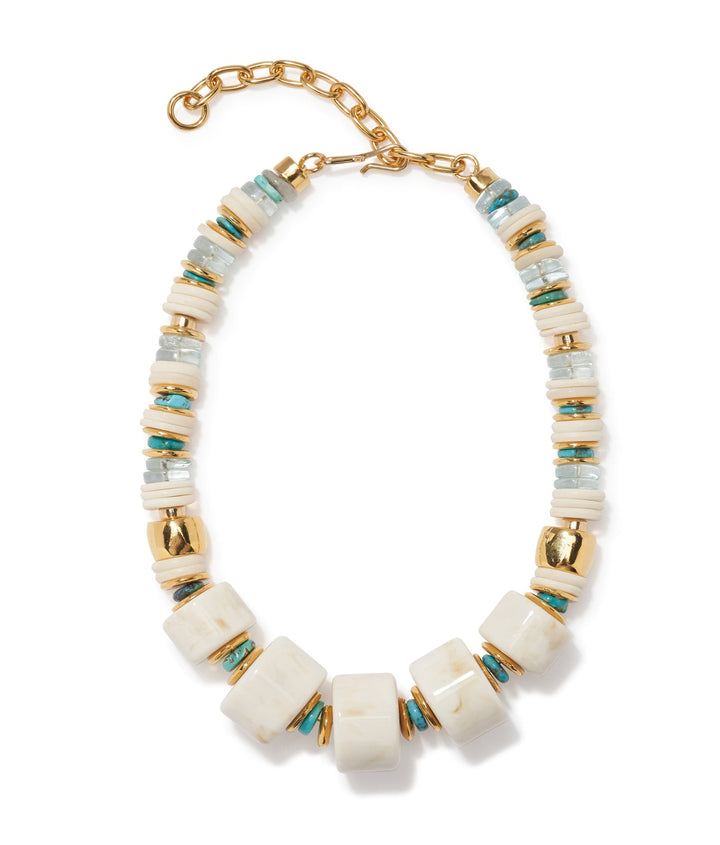 Lizzie Fortunato Granada Necklace in Blanco available at Barbara Katz