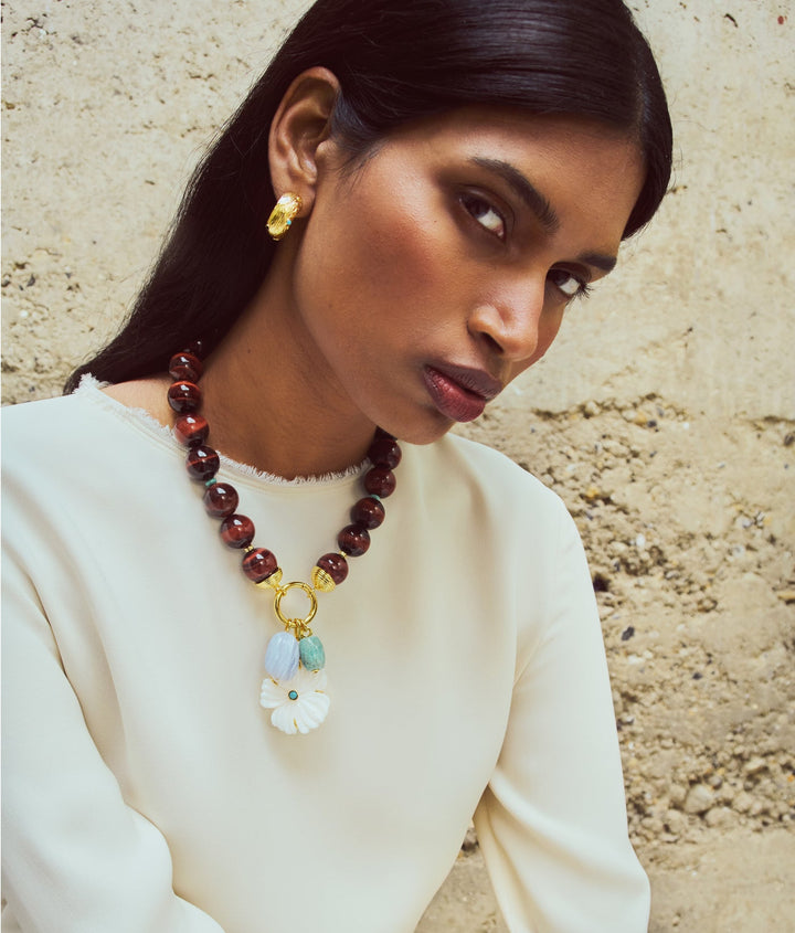 Lizzie Fortunato Desert Bloom Necklace in Multi available at Barbara Katz