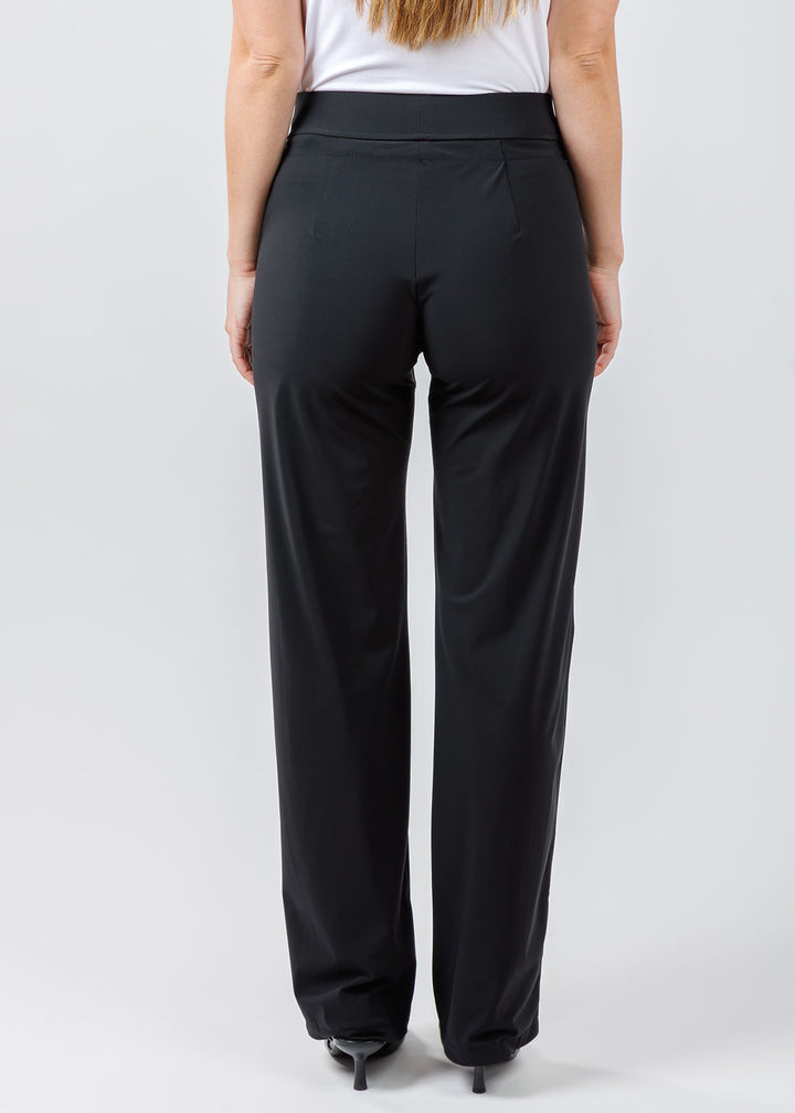 Raffaello Rossi Candice Straight Pants in Black available at Barbara Katz