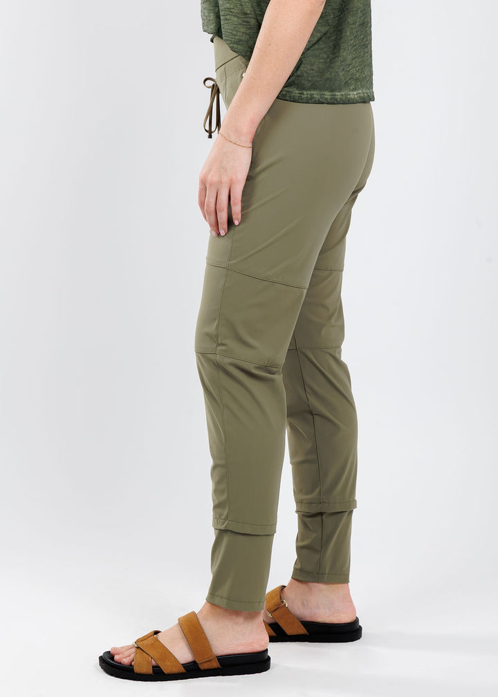 Raffaello Rossi Candy Jogger Pants in Dark Forest available at Barbara Katz