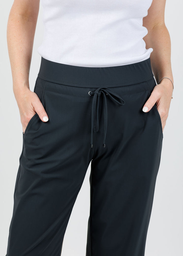 Raffaello Rossi Candice Straight Pants in Slate available at Barbara Katz