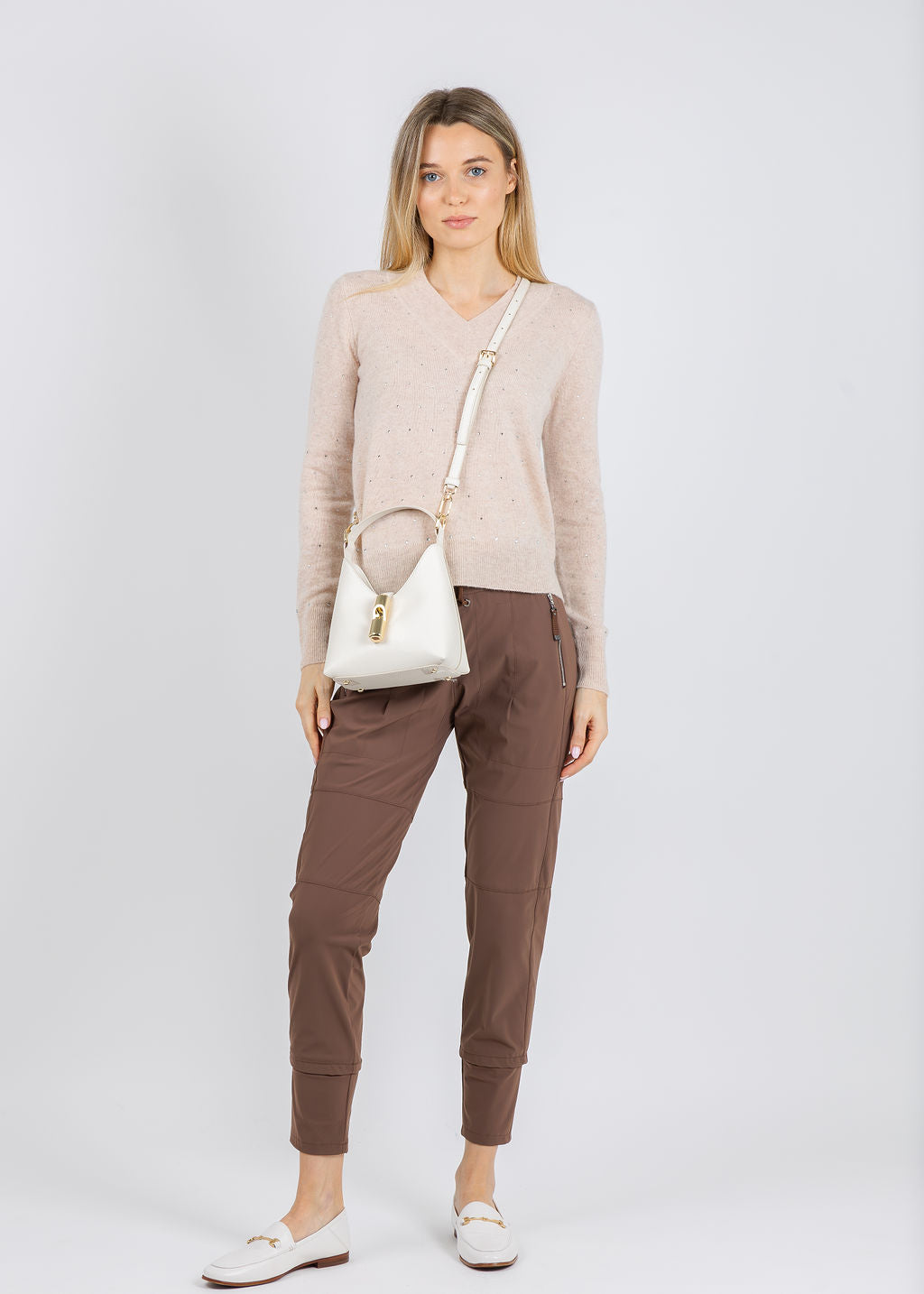 Raffaello Rossi Candy Pants in Copper available at Barbara Katz