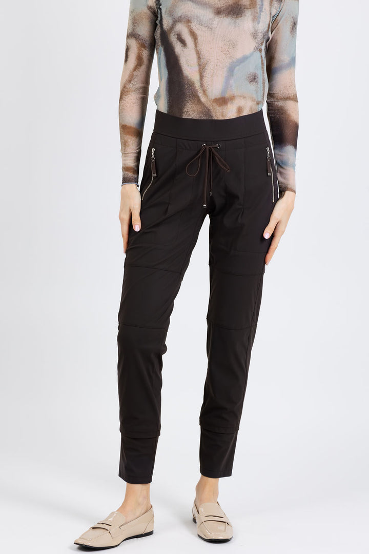 Raffaello Rossi Candy Pants in Dark Brown available at Barbara Katz