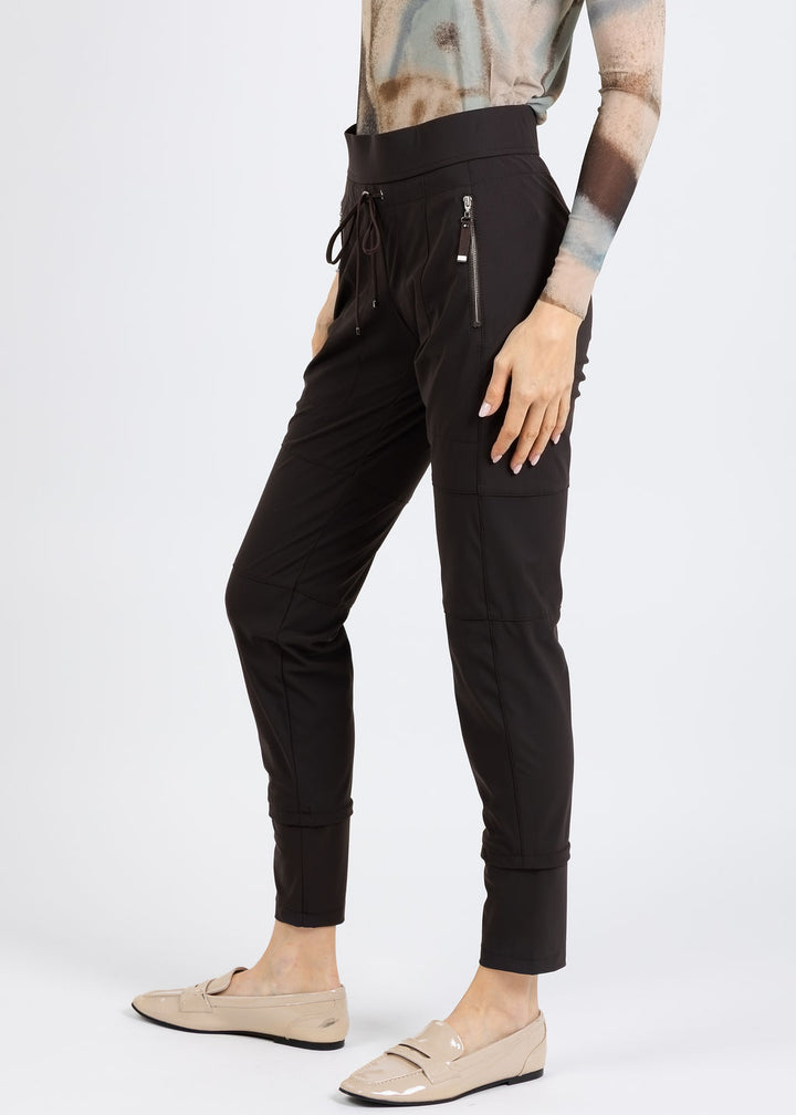 Raffaello Rossi Candy Pants in Dark Brown available at Barbara Katz