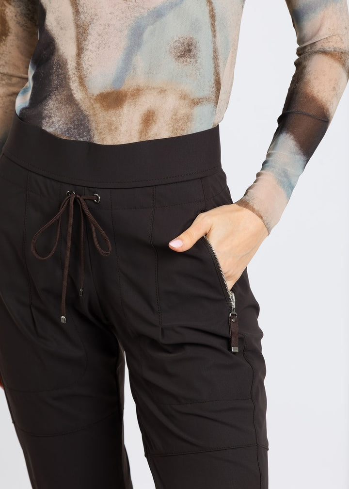 Raffaello Rossi Candy Pants in Dark Brown available at Barbara Katz