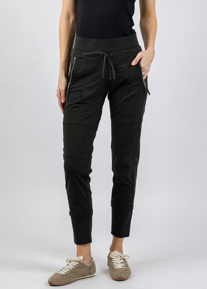 Raffaello Rossi Candy Pants in Dark Olive available at Barbara Katz