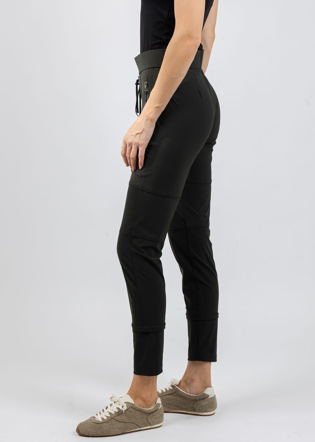 Raffaello Rossi Candy Pants in Dark Olive available at Barbara Katz