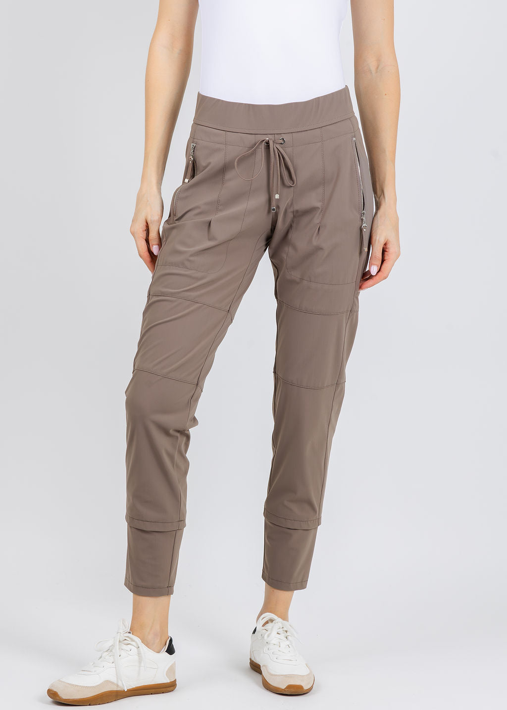 Ladies Raphael Raffi Pants Raffaello Rossi Candy Pants - Taupe – Barbara Katz