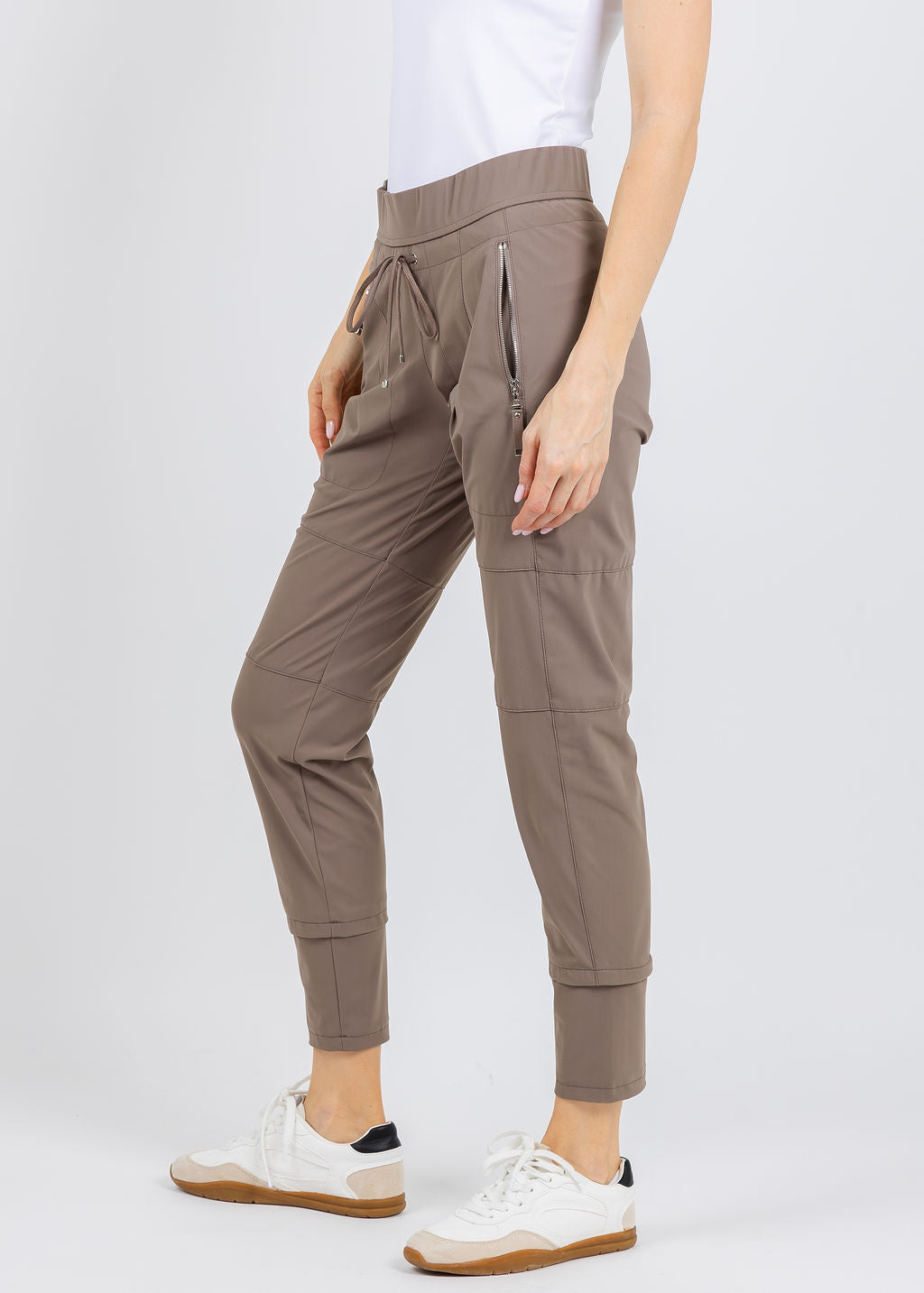 Raffaello Rossi Candy Pants in Taupe available at Barbara Katz
