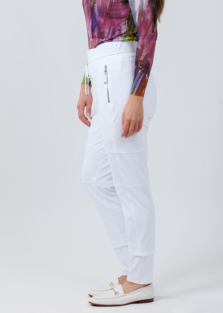 Raffaello Rossi Candy Pants  in White available at Barbara Katz 