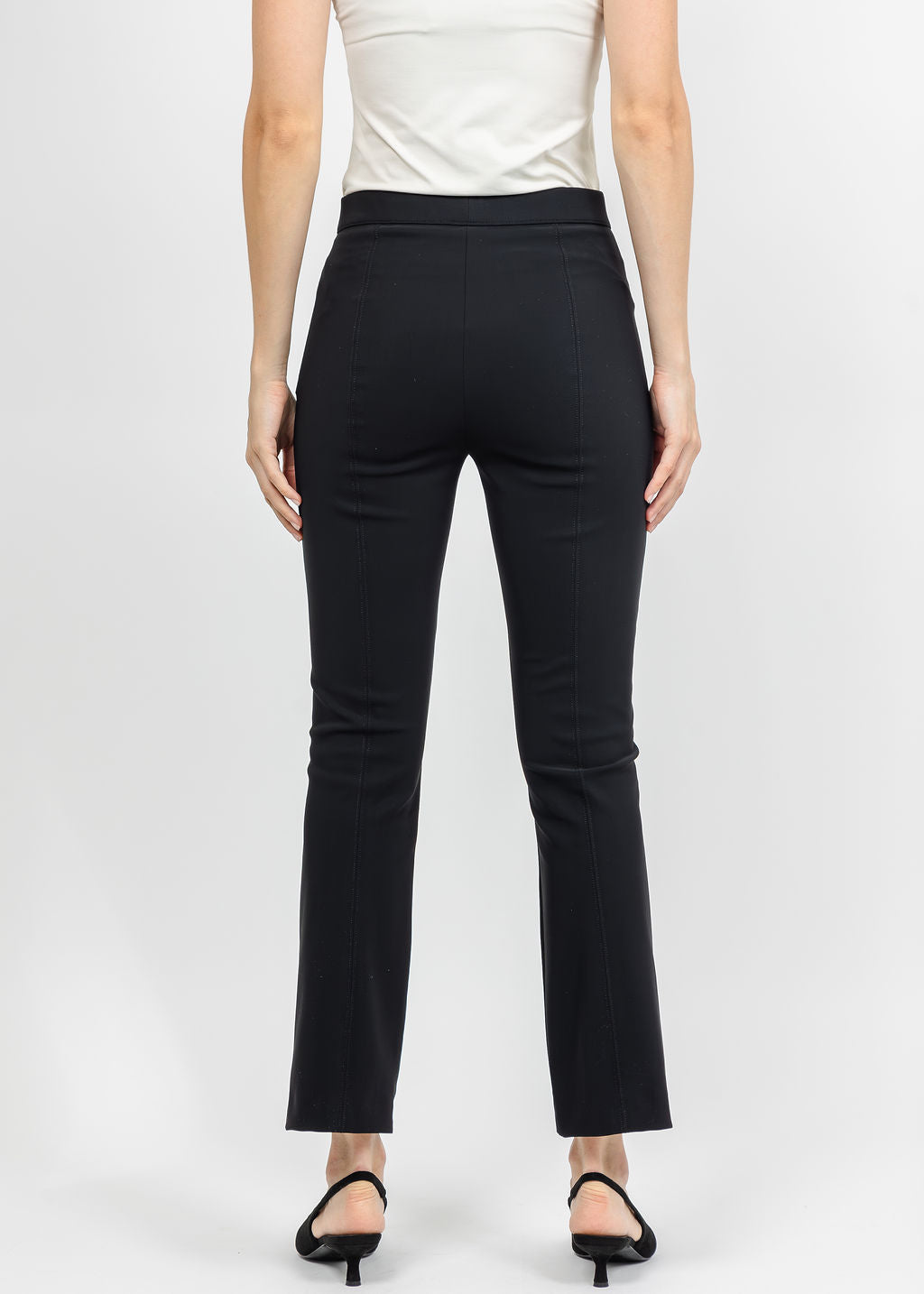 Raffaello Rossi Macy 7/8 Jersey Pant - Black available at Barbara Katz