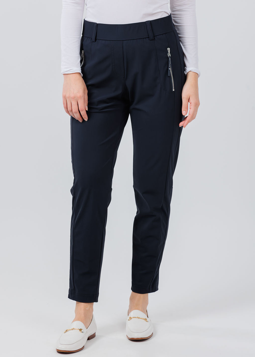 Raffaello Rossi Natina Sport Pants in Marine available at Barbara Katz