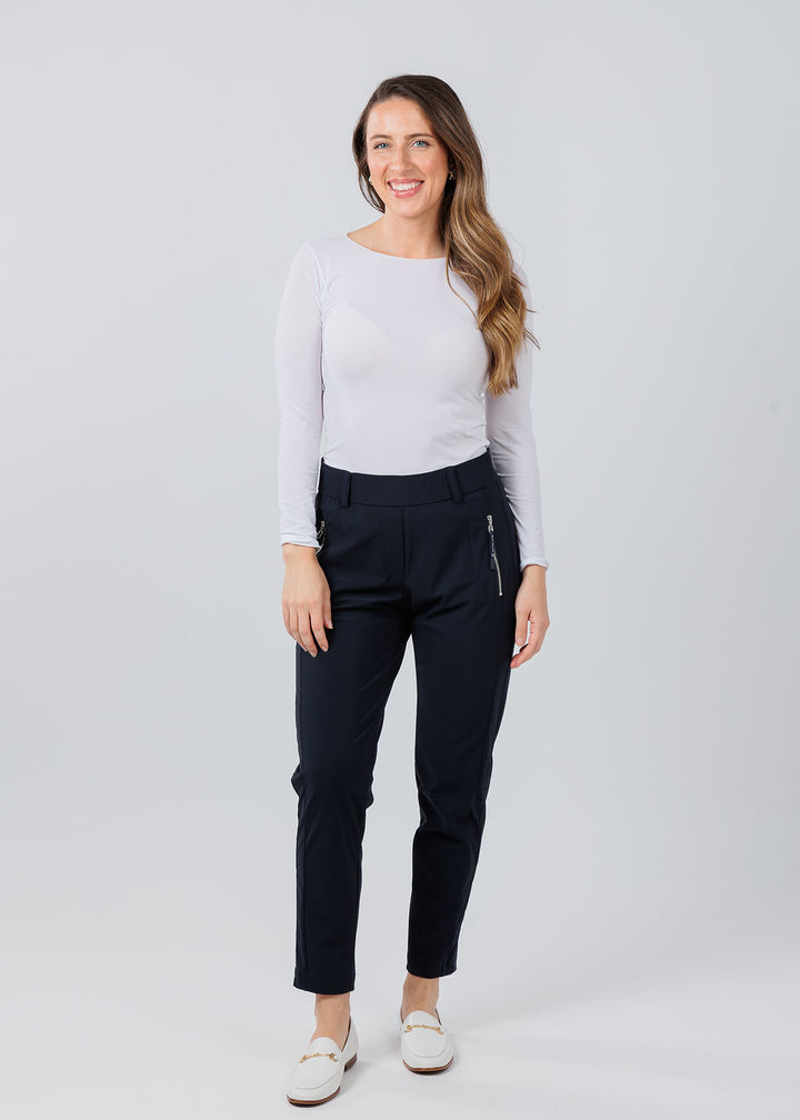 Raffaello Rossi Natina Sport Pants in Marine available at Barbara Katz