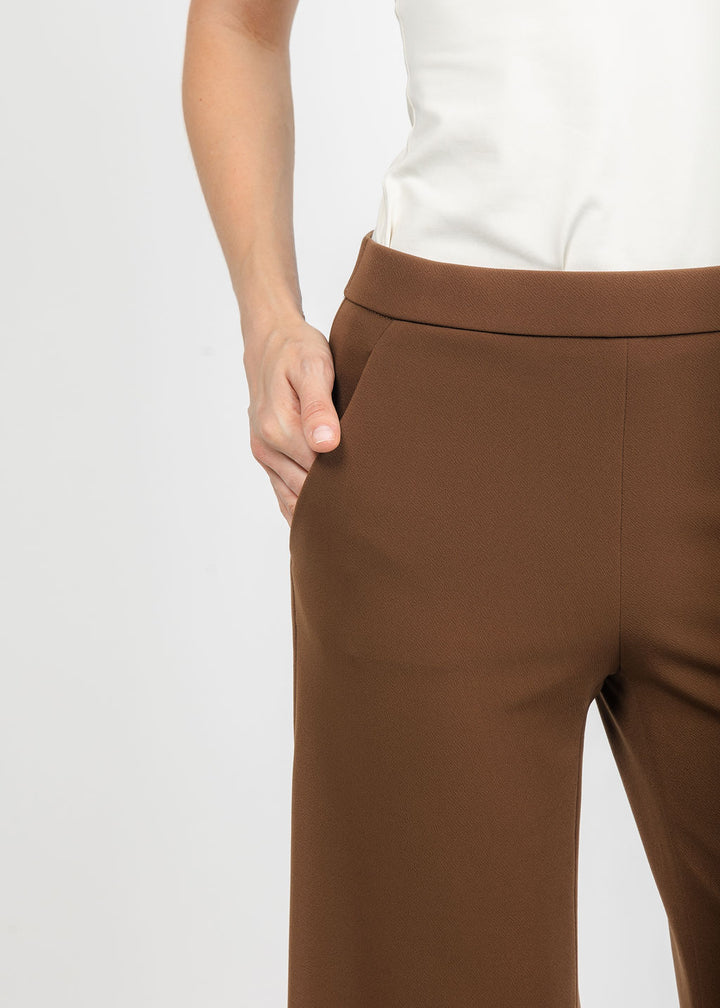 Raffaello Rossi Palina Long Jersey Pant in Cinnamon available at Barbara Katz