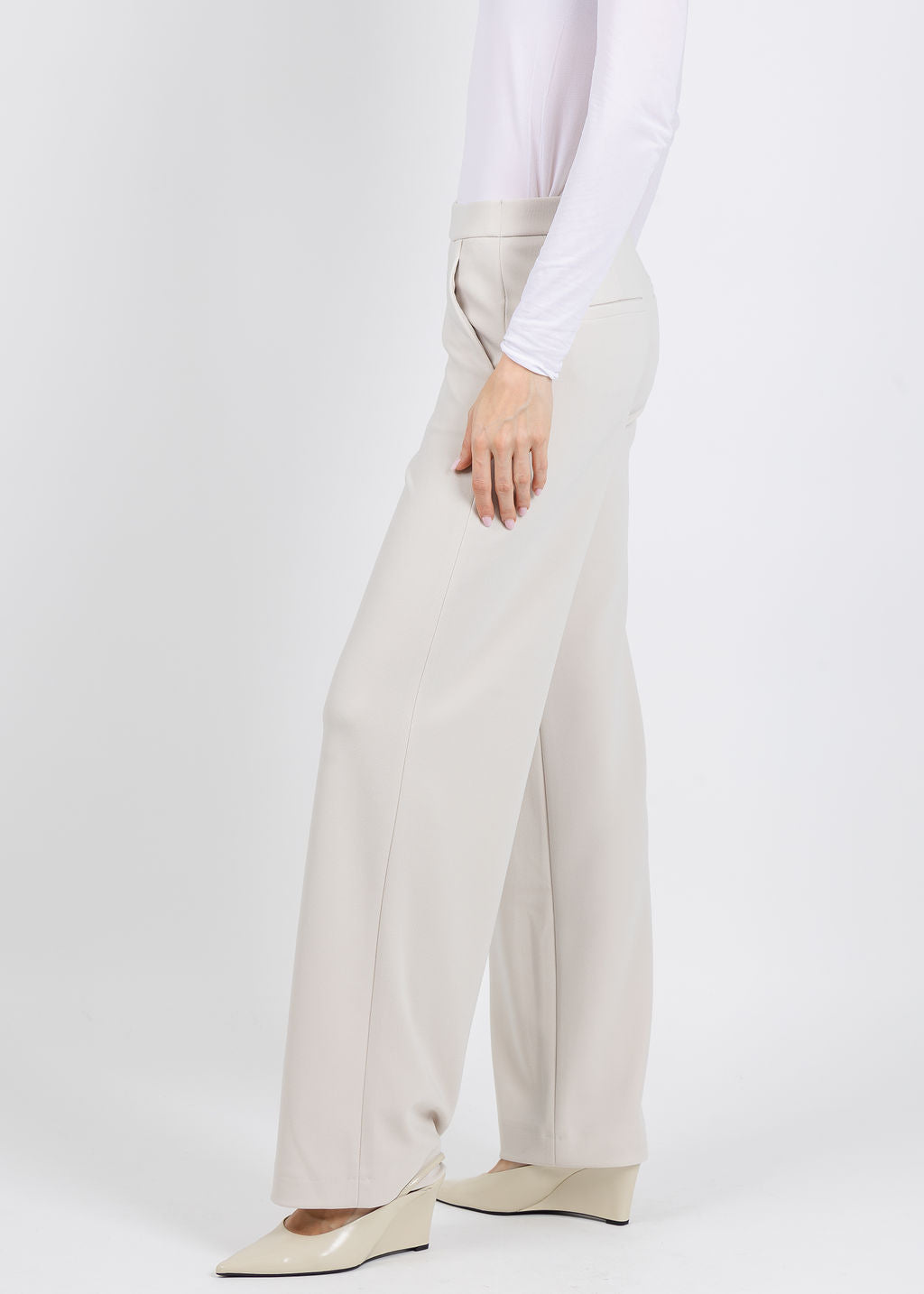 Raffaello Rossi Palina Long Pants in White available at Barbara Katz