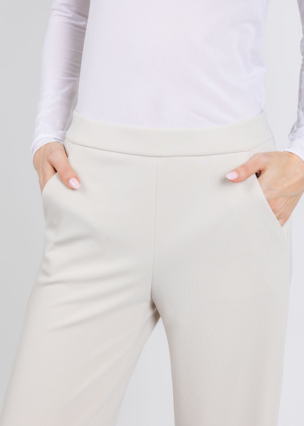 Raffaello Rossi Palina Long Pants in White available at Barbara Katz